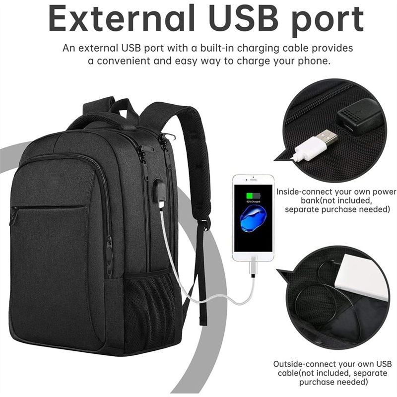 Anti Theft USB Waterproof Hard - Travel Backpack Anti Theft recension och pris
