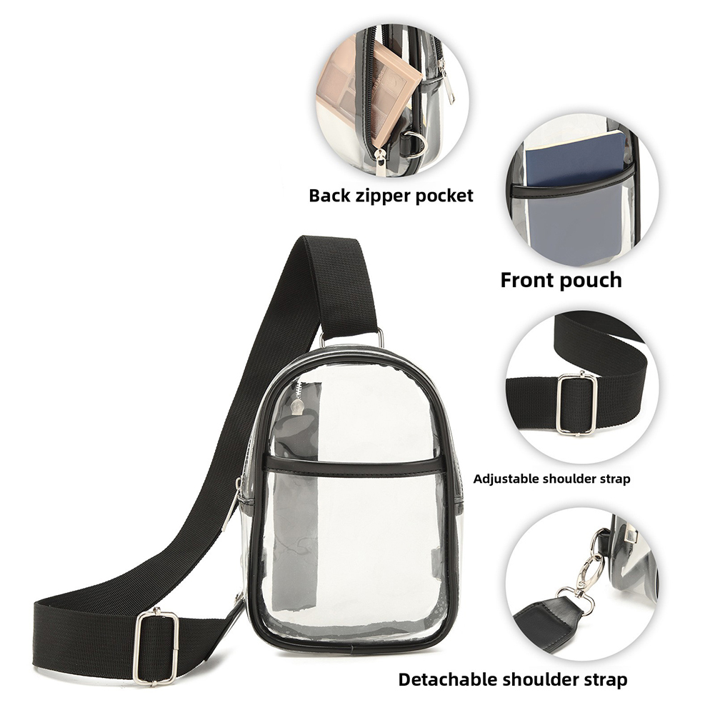 Clear Sling Bag,Waterproof Sho - Sling Backpack Shoulder recension och pris