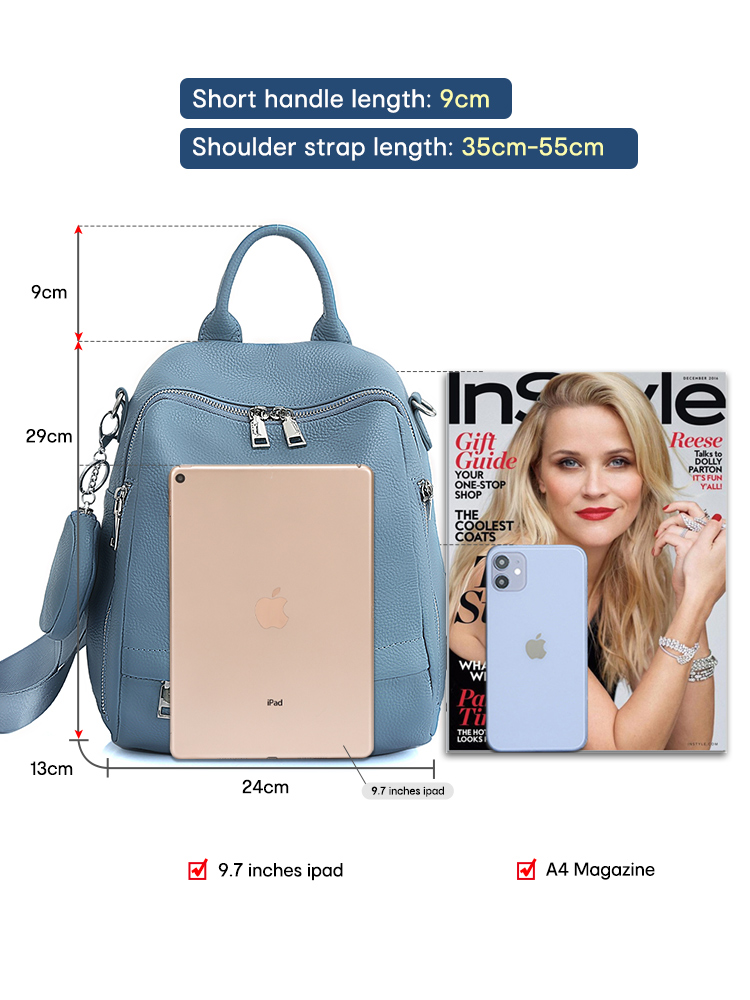 Zency Women's Genuine Leather  - Fashion Backpack Women recension och pris