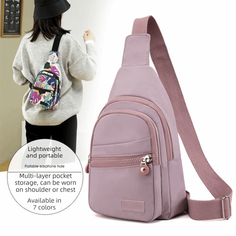 Nylon Women's Chest Bags Water - Sling Backpack Shoulder recension och pris