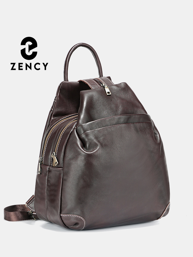 Zency Genuine Leather Women's  - Travel Backpack Anti Theft recension och pris