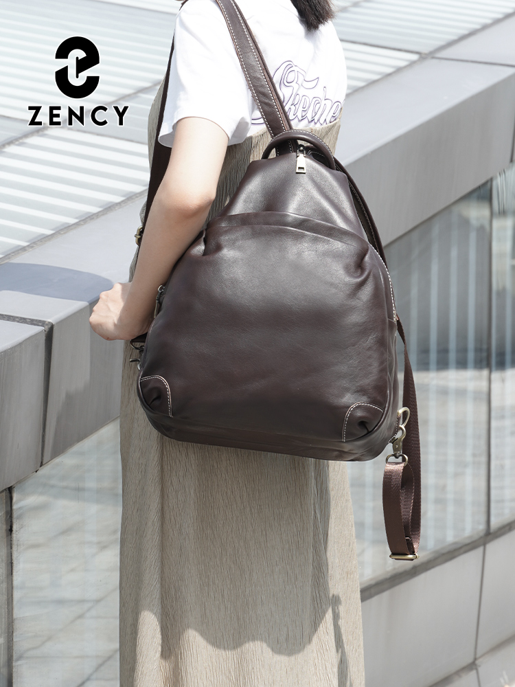Zency Genuine Leather Women's  - Travel Backpack Anti Theft recension och pris