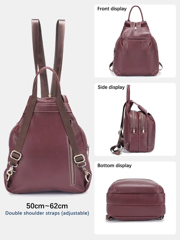 Zency Genuine Leather Women's  - Travel Backpack Anti Theft recension och pris