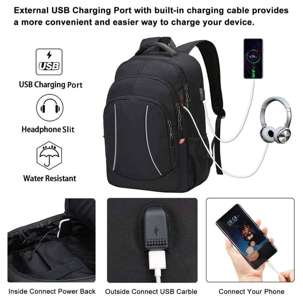 Men Multifuction Travel Laptop - Travel Backpack Anti Theft recension och pris