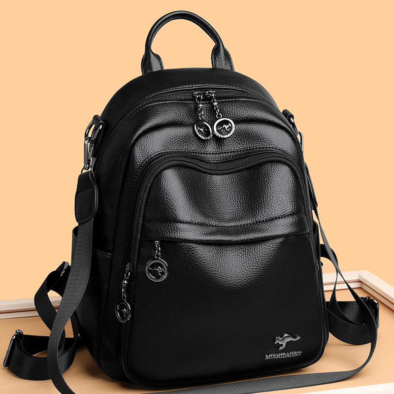 2026 Waterproof PU Leather Wom - Travel Backpack Anti Theft recension och pris