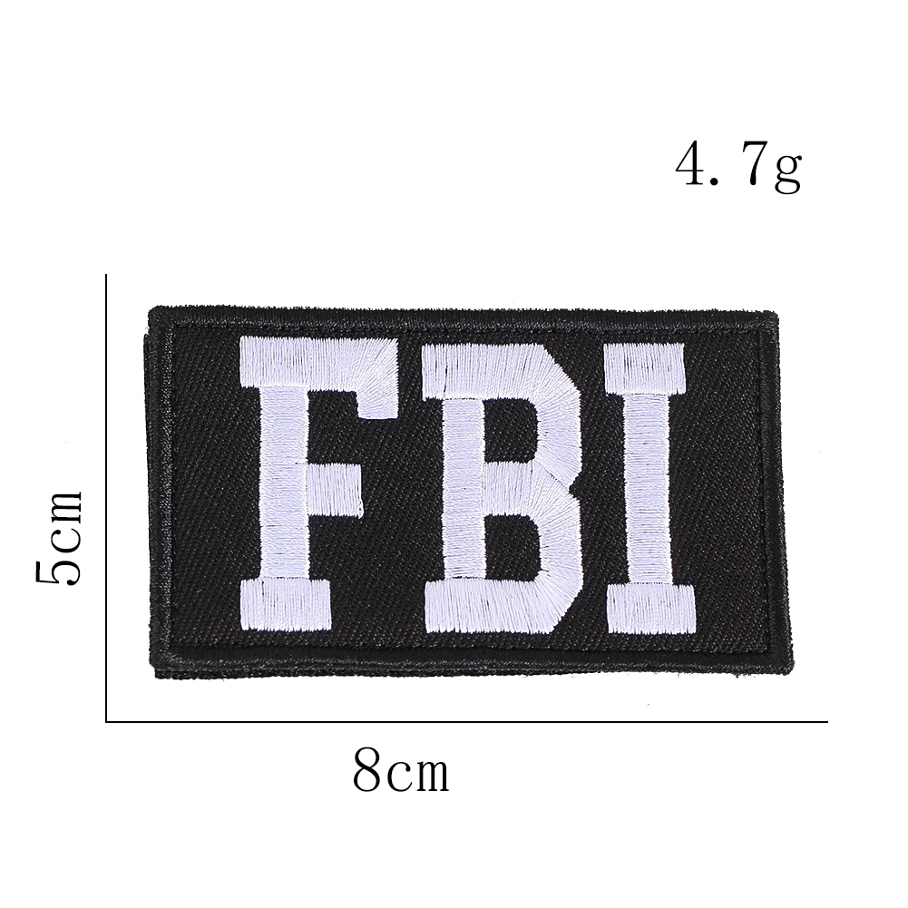 2pcs FBI Patches Emblem Funny  - Urban Backpack Tactical recension och pris